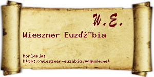 Wieszner Euzébia névjegykártya